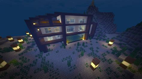 Modern Underwater House Minecraft Project