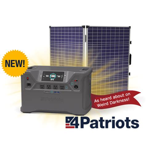 4Patriots Solar Powered Generator | Weird Darkness Sponsor - Weird Darkness