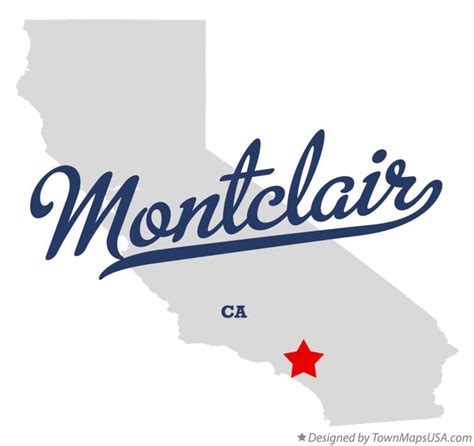 Map of Montclair, CA, California