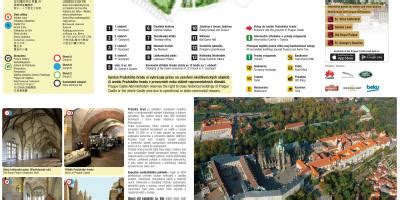 Prague castle map - Medieval prague map (Bohemia - Czechia)