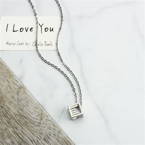 Morse Code 'I Love You' Necklace By Charlie Boots | notonthehighstreet.com