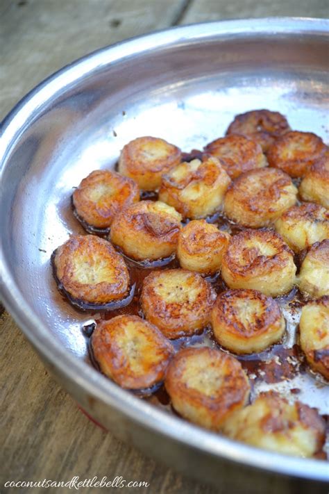 Pan-Fried Bananas with Coconut Cream - Coconuts & Kettlebells