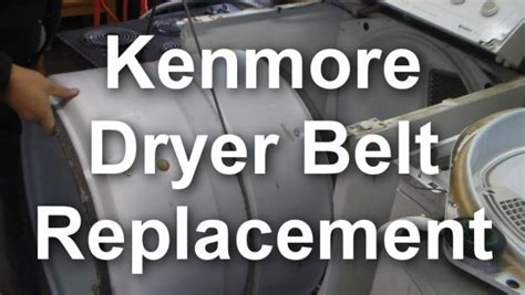 Kenmore Dryer Belt Diagram