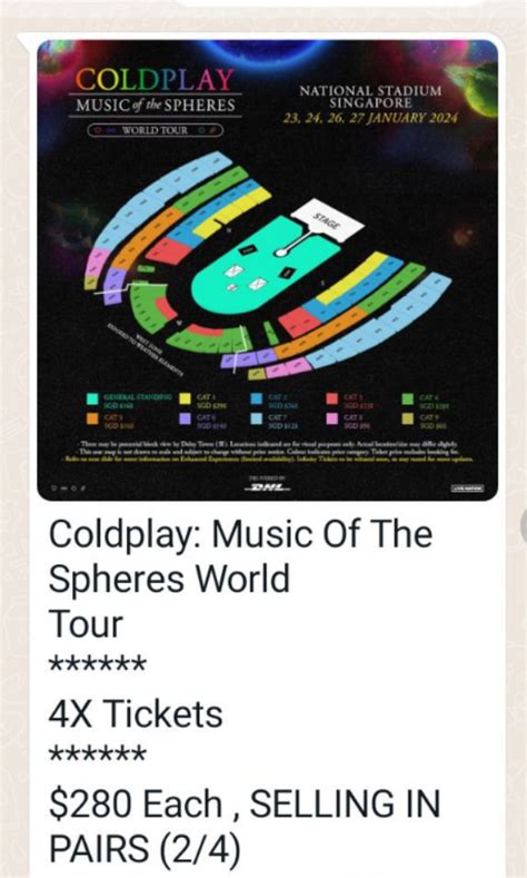 Coldplay tickets, Tickets & Vouchers, Event Tickets on Carousell