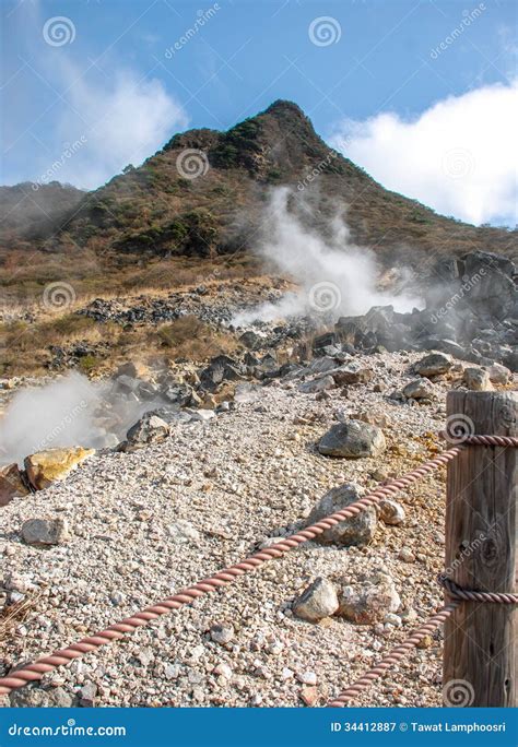 Owakudani Valley, in HAKONE-JAPAN Stock Image - Image of rock, mountain: 34412887