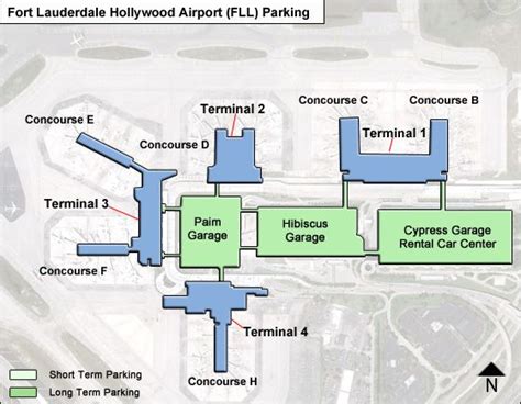 Fort Lauderdale Hollywood Airport Parking | FLL Airport Long Term Parking Rates & Map