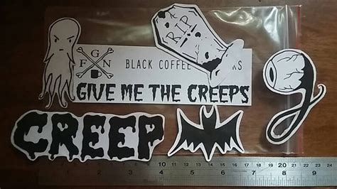 CREEP STICKERS 5pc set | Etsy