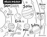 Mars Planet Coloring Pages sketch template