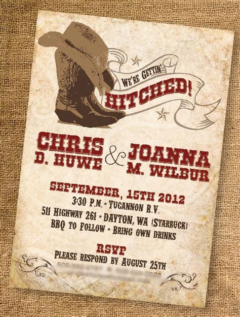 Western Wedding Invitations | ... Western Wedding Invitation - Customi… | Western wedding ...