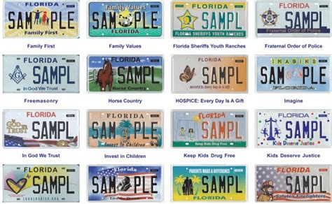 Florida Adds Still More Specialty License Plates to Some 120 Accenting ...