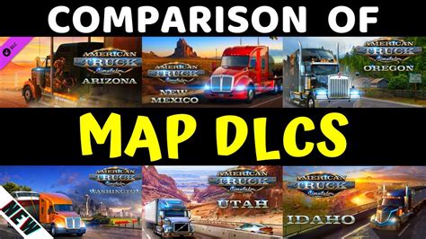 (Old! Watch New) Comparison Among All Map DLCs | American Truck Simulator | Best Map DLC To Buy ...