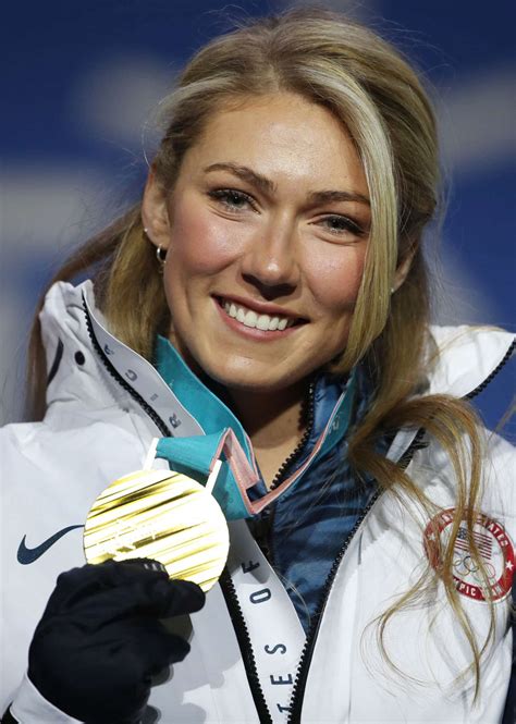 Mikaela Shiffrin – Award ceremony ALPINE SKIING at Olympic Winter Games ...