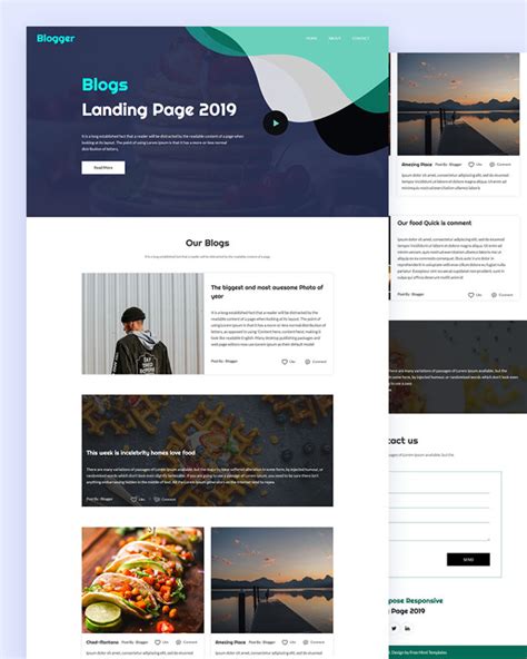 Blogger - Landing Page Html Template