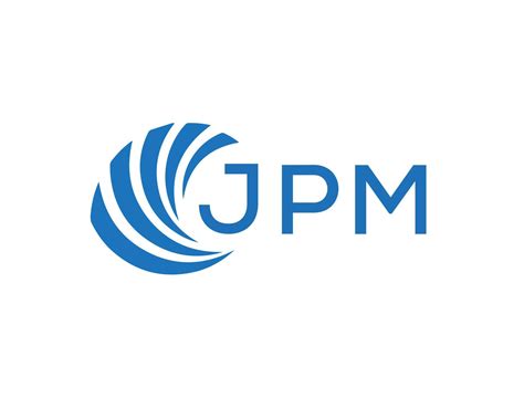 JPM abstract business growth logo design on white background. JPM creative initials letter logo ...