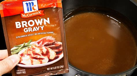 How To Make McCormick Brown Gravy Mix - YouTube