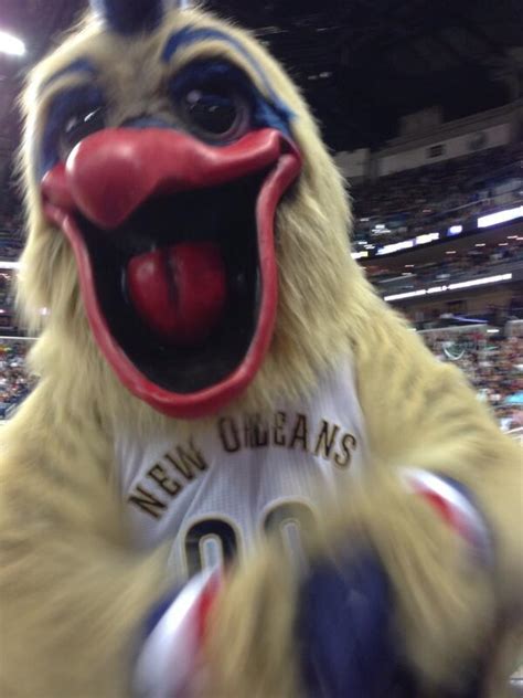 The Pelicans Had a Terrifying Mascot Tonight. : r/nba