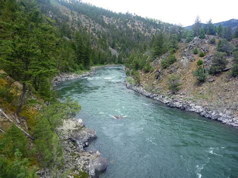 Deep waters of the Yellowstone River: Blacktail Deer Creek Trail, Yellowstone National Park, Wyoming