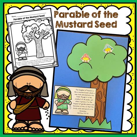 The Parable Of The Mustard Seed Free Coloring Page Children Activities Included – NBKomputer