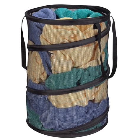 Household Essentials 1-Piece Polyester Laundry Hamper at Lowes.com