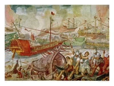 Battle Of Actium Painting at PaintingValley.com | Explore collection of ...