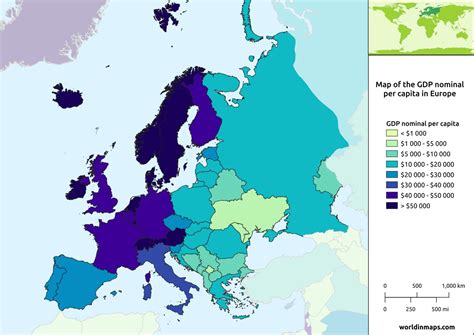 Economy of Europe - World in maps