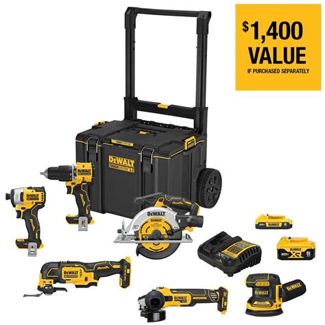 Home Depot: DeWALT 20-Volt MAX ToughSystem Lithium-Ion 6-Tool Cordless ...