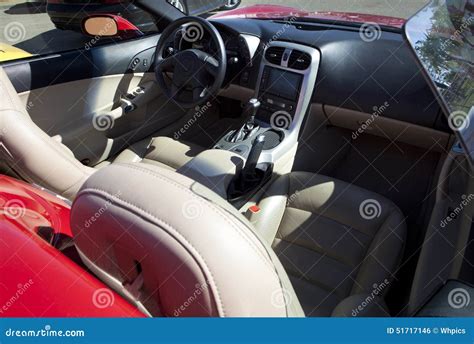 Red Sports Convertible Car Interior Stock Photo - Image of outdoors, expensive: 51717146