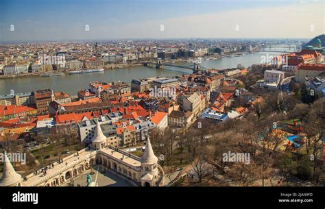 Budapest city panorama with Danube view, Hungary Stock Photo - Alamy