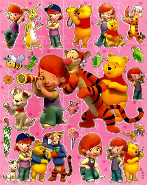 Amazon.com: Darby Tigger Pooh Disney STICKER SHEET BL538 ~ Playhouse Disney Super Sleuth Buster ...