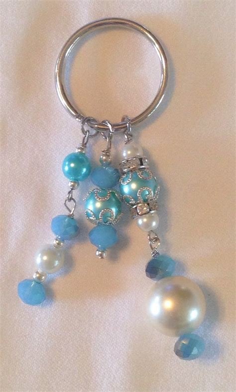 Cinderella pearl keychain by DesignWithATwist on Etsy