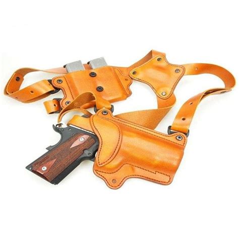 Leather Shoulder Holster For All Guns with Magazine Pouches