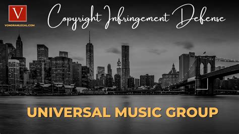 Universal Music Group copyright infringement letters overview | Vondran ...