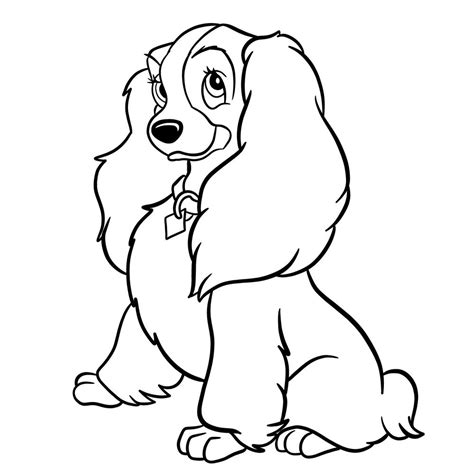 How to Draw Lady from 'Lady and the Tramp' Step-by-Step