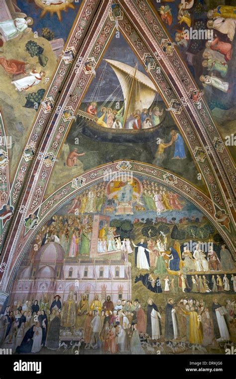 Frescoes by Andrea di Bonaiuto, 1365-1367, Spanish Chapel, Santa Maria Novella, Florence ...