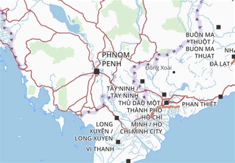 MICHELIN Prey Veng map - ViaMichelin