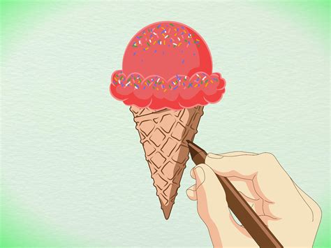 How to Draw a Detailed Ice Cream Cone (with Pictures) - wikiHow