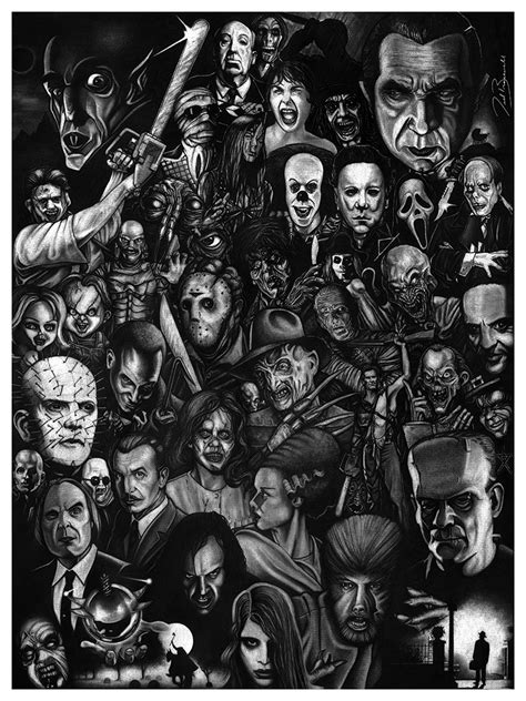 [Random Cool] Hollywood Horror Icons Inspired Poster!!! - Bloody Disgusting