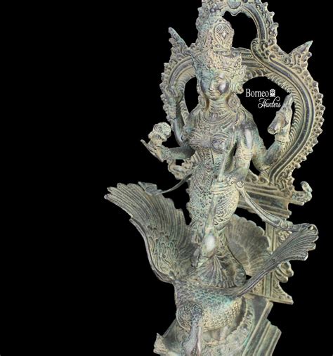 18 Saraswati Statue Bronze Saraswati Hindu Goddess of Knowledge & Arts, of Wisdom and Speech ...