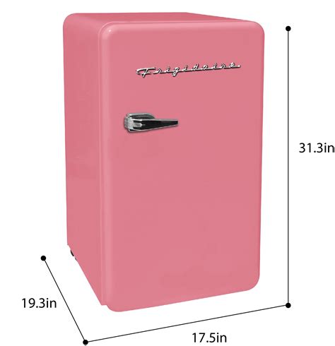 Buy Frigidaire 3.2 cu ft Single Door Retro Compact Fridge EFR372, Pink ...