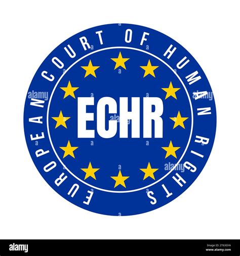 ECHR European Court of human rights symbol icon Stock Photo - Alamy