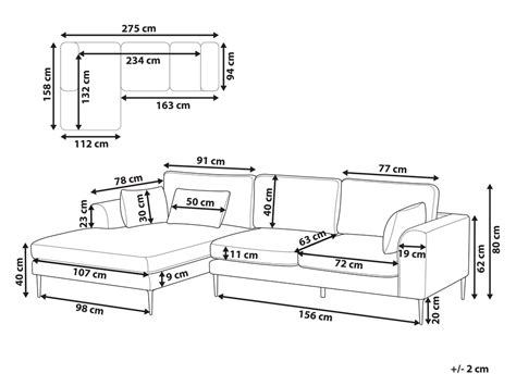 Average Size Of L Shaped Sofa | Baci Living Room
