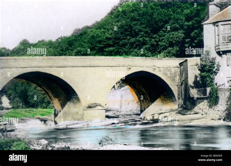 Bridge over the River Allan, Bridge-of-Allan, Stirling, 1926.Artist: Cavenders Ltd Stock Photo ...