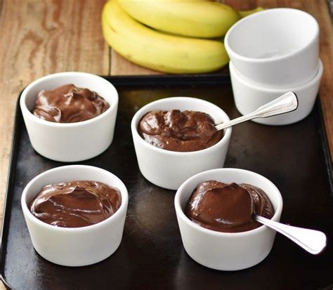 Vegan chocolate banana mousse is a delicious and easy to make dessert ...