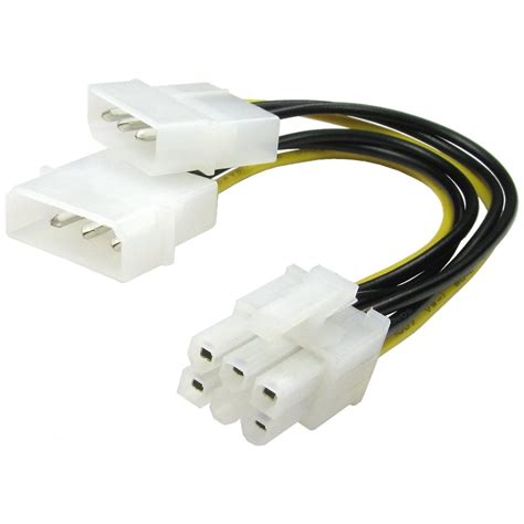 Twin Molex to 6 Pin PCI-e Cable - 88RB-527 | Cables Direct