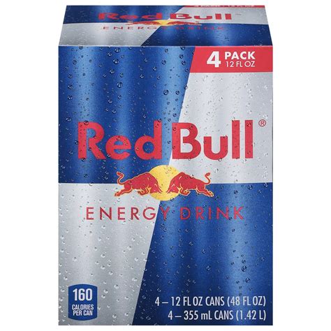 Red Bull Energy Drink 4 pk Cans - Shop Sports & energy drinks at H-E-B