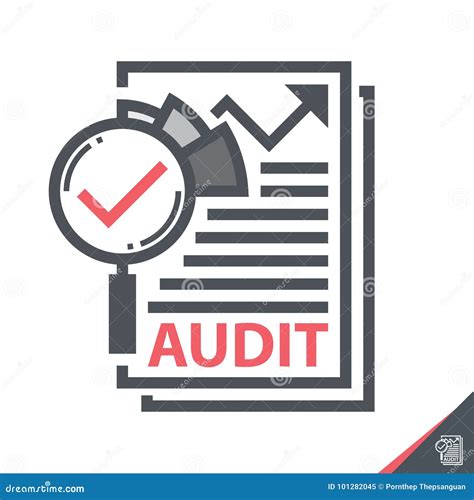 Audit Symbol icon. stock vector. Illustration of isolated - 101282045