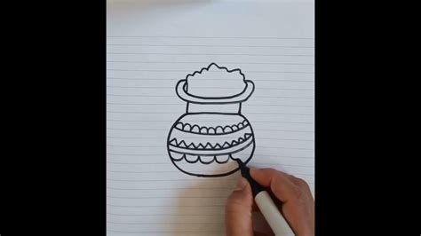 how to draw Matka - YouTube