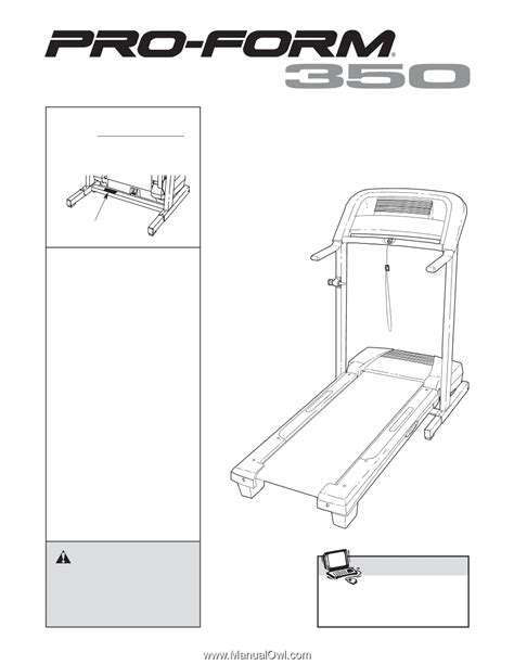 ProForm 350 Treadmill | English Manual