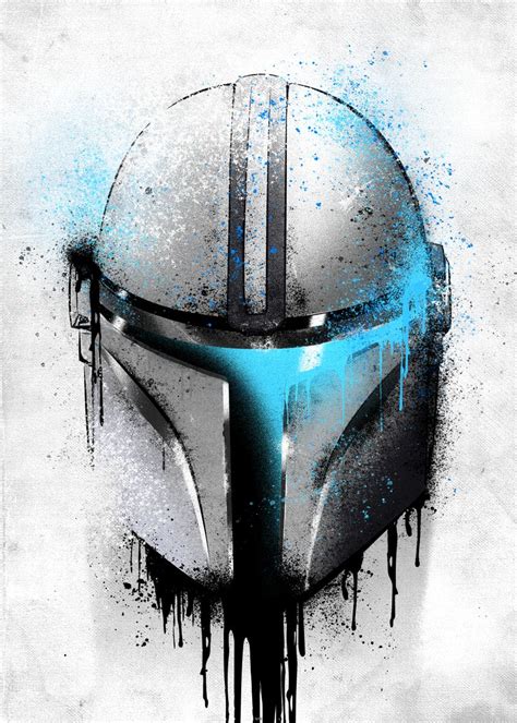 'Mandalorian Graffitti' Poster, picture, metal print, paint by Star Wars | Displate