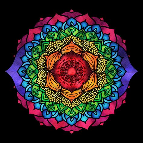 7 Chakra Mandala Design Digital Art by Serena King - Fine Art America